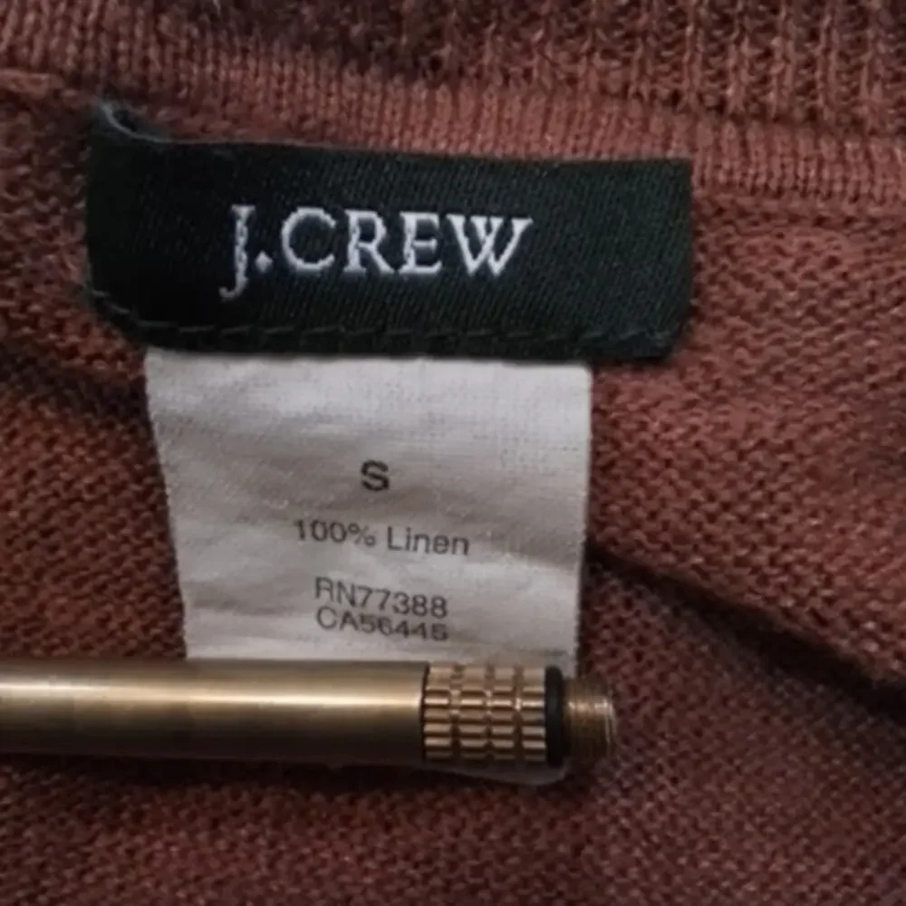 J.Crew 100% Linen‎ Lightweight Sweater Rust Women’s Small